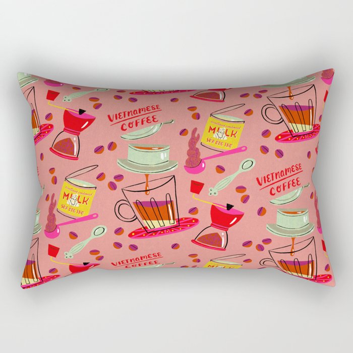 Vietnamese Coffee Rectangular Pillow Gallery Image 1