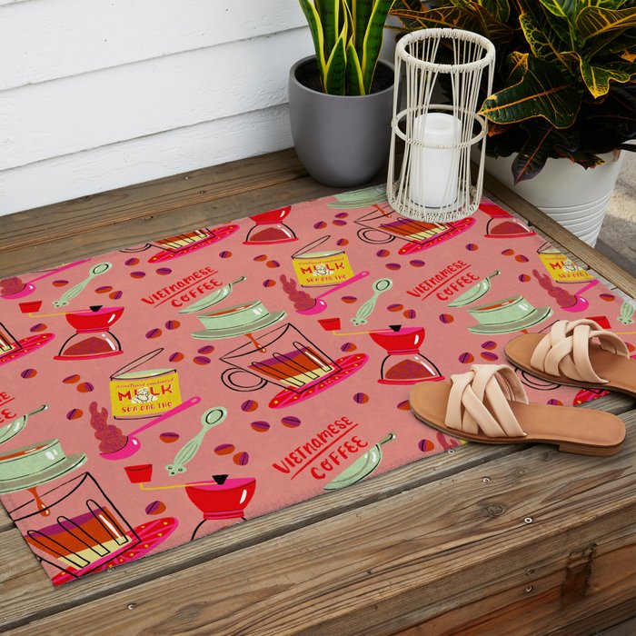Vietnamese Coffee Outdoor Rug Gallery Image 2