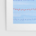 Minimal Doodle Dots in Sky Blue Poster Gallery Image 3