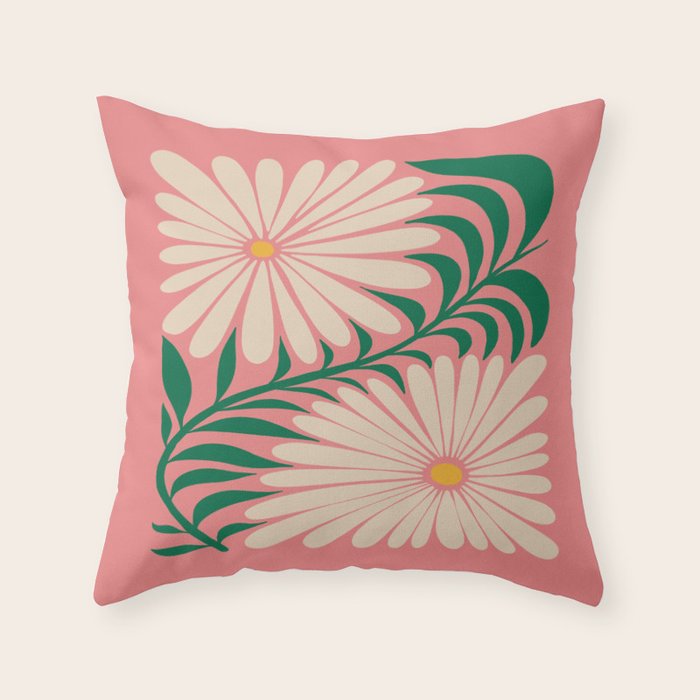 Amsterdam: Flower Market Summer Color Series 03 Throw Pillow Gallery Image 6