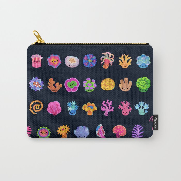 Coral (Anthozoa) Carry All Pouch Gallery Image 1