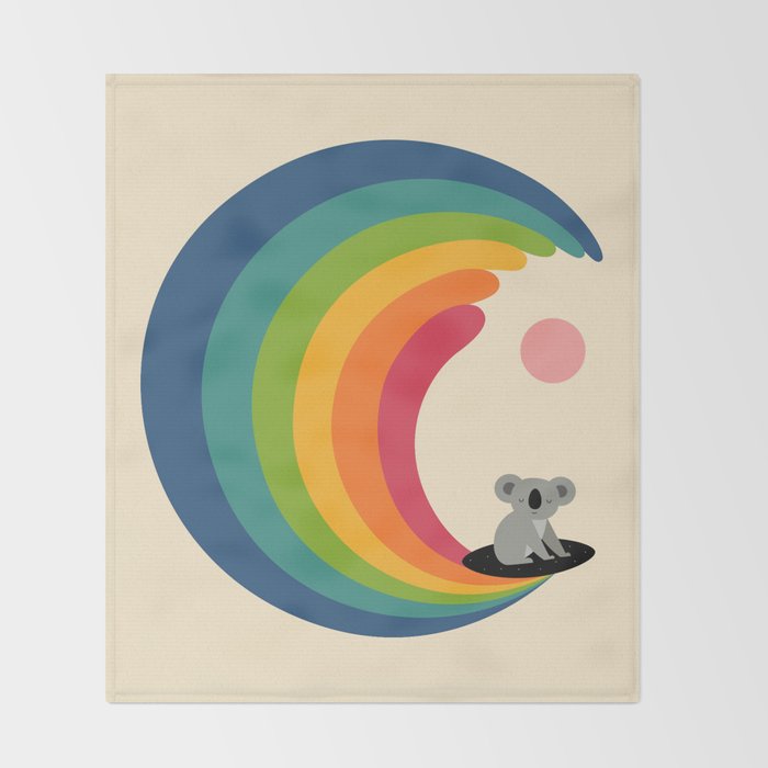 Dream Surfer Throw Blanket Gallery Image 2