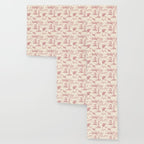Toile de Jouy Vintage French Red Cream Pastoral Antique Art Print Wallpaper Gallery Image 3