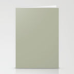 Solid Linen Sage Stationery Card Gallery Image 2
