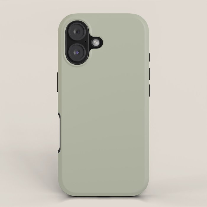 Solid Linen Sage iPhone Case Gallery Image 1