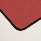 Mid Century Modern Piquet Abstract Multi Pattern in Red and Cream Desk Mat Gallery Image 4