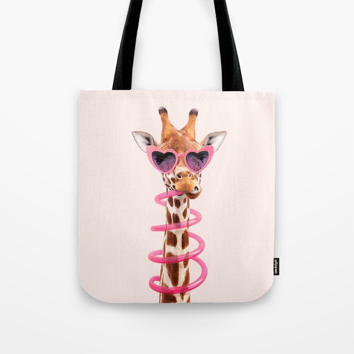 THIRSTY GIRAFFE Tote Bag Gallery Image 1