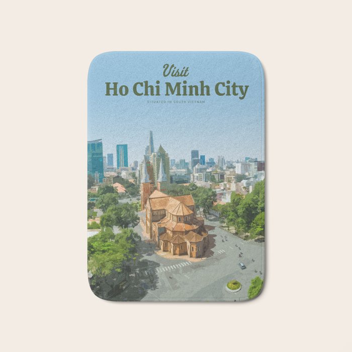 Visit Ho Chi Minh City Bath Mat Gallery Image 1