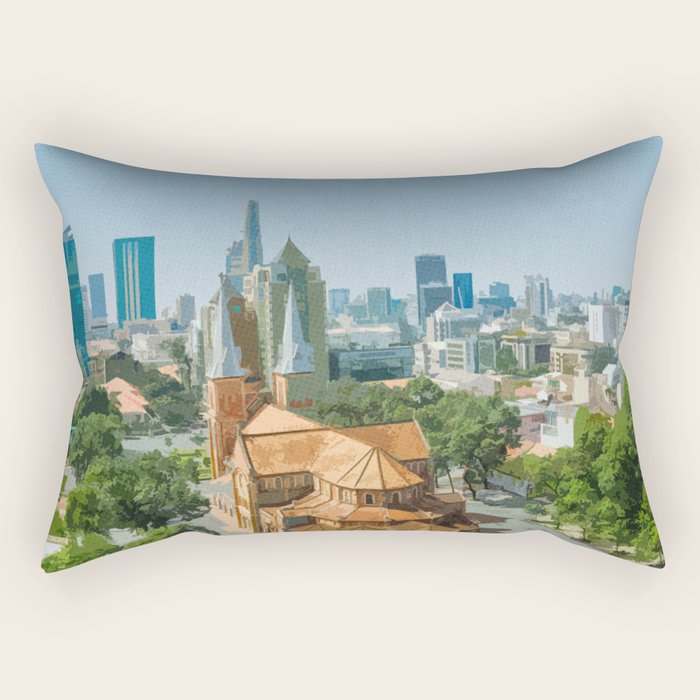 Visit Ho Chi Minh City Rectangular Pillow Gallery Image 1