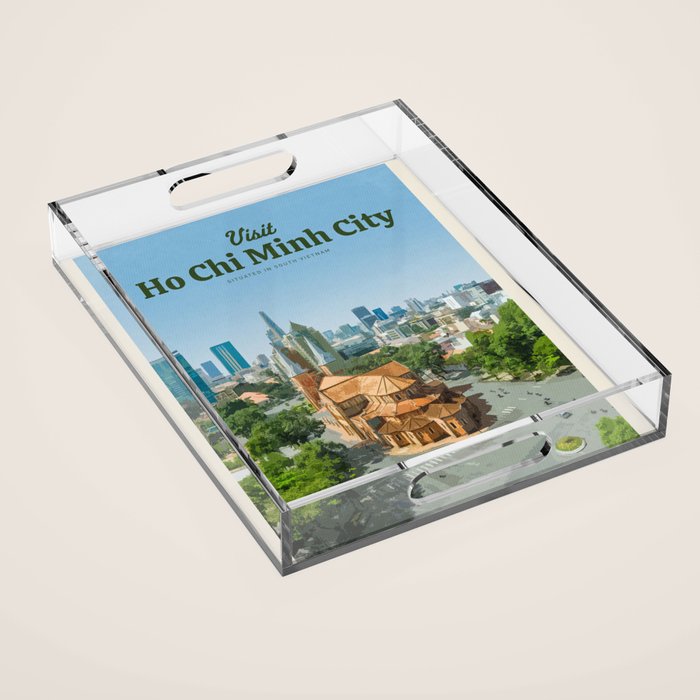 Visit Ho Chi Minh City Acrylic Tray Gallery Image 1
