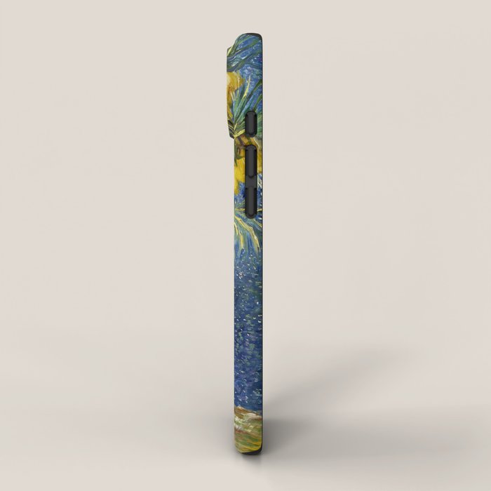 Vincent van Gogh Imperial Fritillaries in a Copper Vase 1887 (High Res & Restored Color Edit) iPhone Case Gallery Image 2