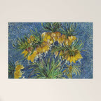 Vincent van Gogh Imperial Fritillaries in a Copper Vase 1887 (High Res & Restored Color Edit) Welcome Mat Gallery Image 1