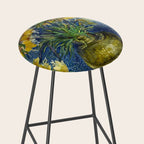 Vincent van Gogh Imperial Fritillaries in a Copper Vase 1887 (High Res & Restored Color Edit) Stool Gallery Image 2