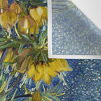 Vincent van Gogh Imperial Fritillaries in a Copper Vase 1887 (High Res & Restored Color Edit) Wall Tapestry Gallery Image 3