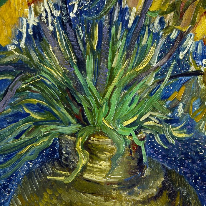 Vincent van Gogh Imperial Fritillaries in a Copper Vase 1887 (High Res & Restored Color Edit) Coffee Mug Gallery Image 2