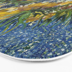 Vincent van Gogh Imperial Fritillaries in a Copper Vase 1887 (High Res & Restored Color Edit) Bath Mat Gallery Image 3