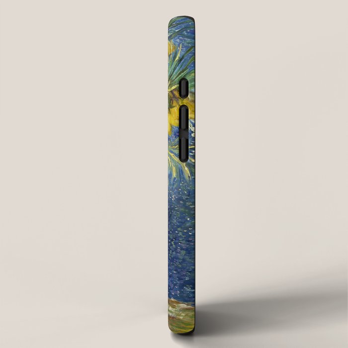 Vincent van Gogh Imperial Fritillaries in a Copper Vase 1887 (High Res & Restored Color Edit) iPhone Case Gallery Image 2