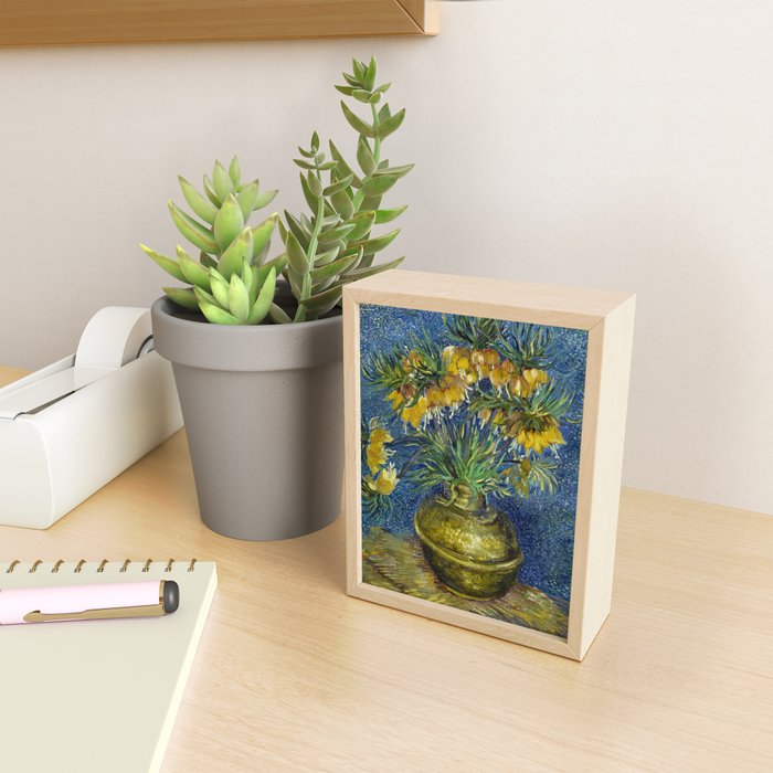 Vincent van Gogh Imperial Fritillaries in a Copper Vase 1887 (High Res & Restored Color Edit) Mini Art Print Gallery Image 2