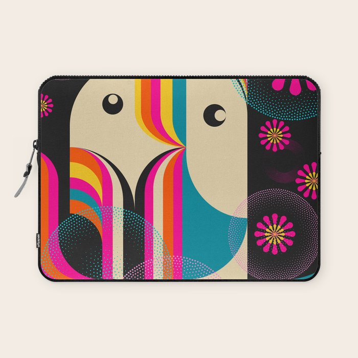 Folk Art Girls Illustration Laptop Sleeve Gallery Image 1