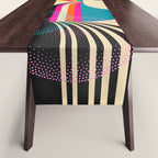 Folk Art Girls Illustration Table Runner Gallery Image 1