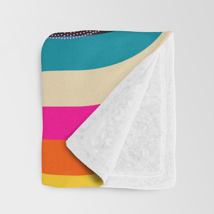 Folk Art Girls Illustration Throw Blanket Gallery Image 3