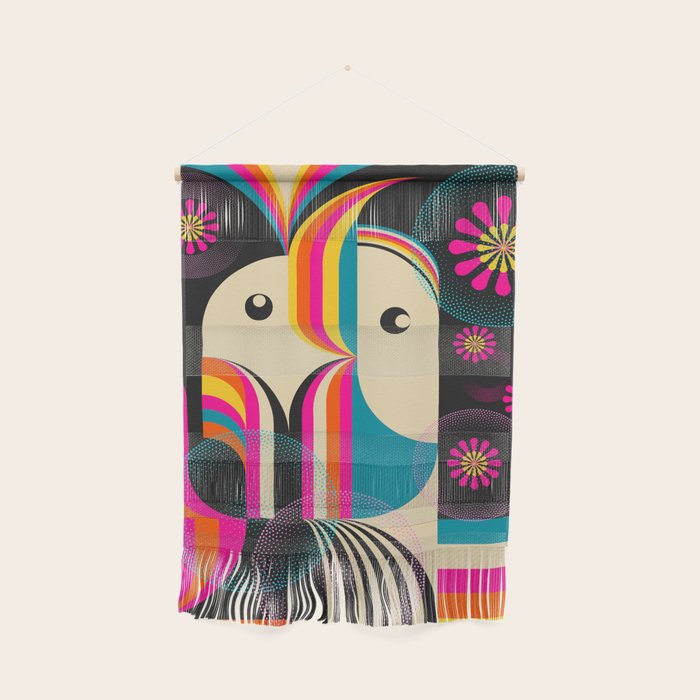 Folk Art Girls Illustration Wall Hanging Gallery Image 1