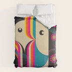 Folk Art Girls Illustration Comforter Gallery Image 6