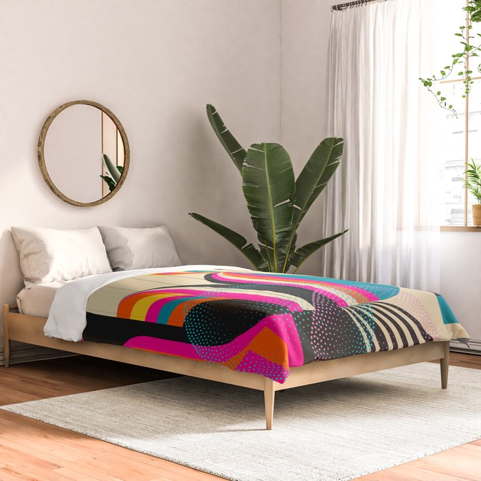 Folk Art Girls Illustration Comforter Gallery Image 2
