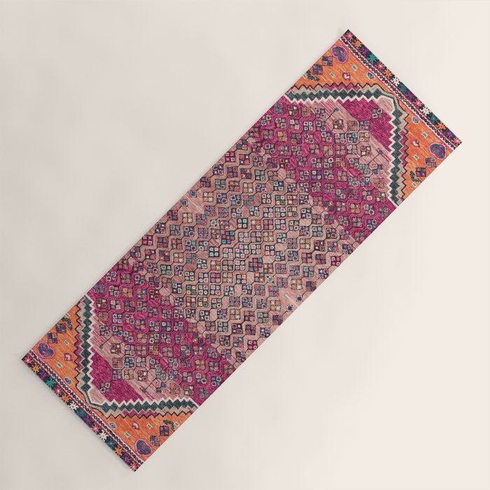 Traditional Moroccan Berber Artwork Design E17 Yoga Mat Gallery Image 1