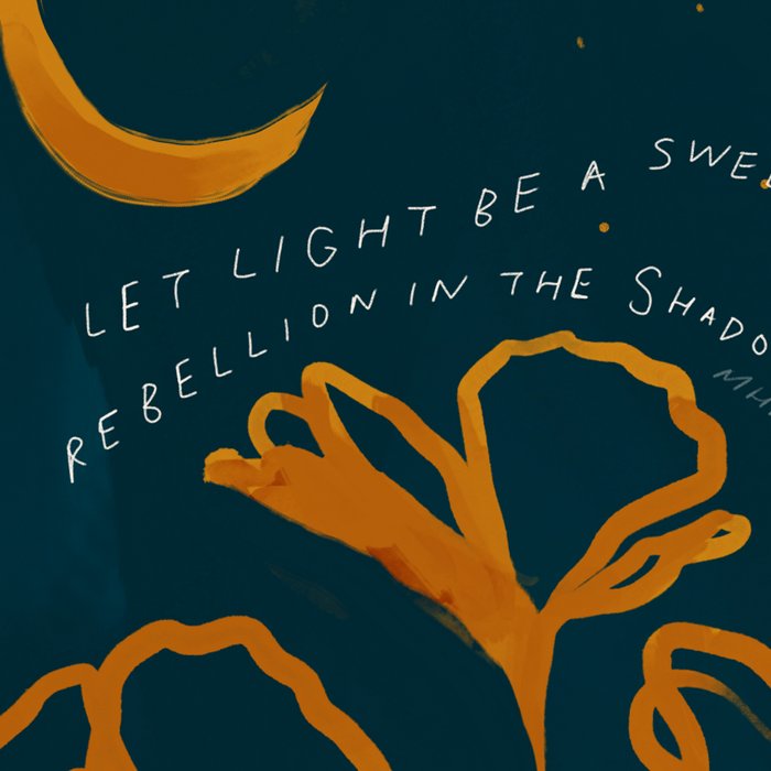 "Let Light Be A Sweet Rebellion In The Shadows" Coffee Mug Gallery Image 2