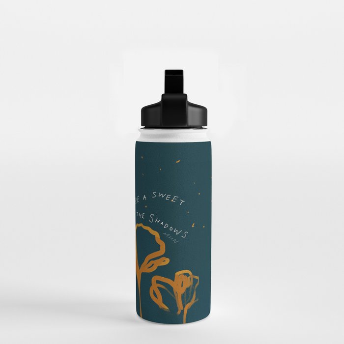 "Let Light Be A Sweet Rebellion In The Shadows" Water Bottle Gallery Image 2