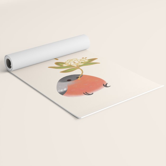 Eurasian bullfinch 2 Yoga Mat Gallery Image 2