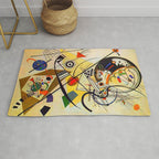 Wassily Kandinsky Transverse Line, colorful  Rug Gallery Image 1
