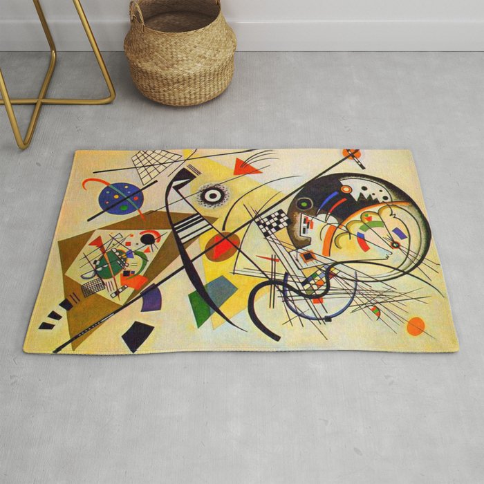Wassily Kandinsky Transverse Line, colorful  Rug Gallery Image 1