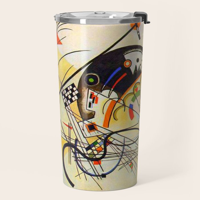 Wassily Kandinsky Transverse Line, colorful  Travel Mug Gallery Image 2