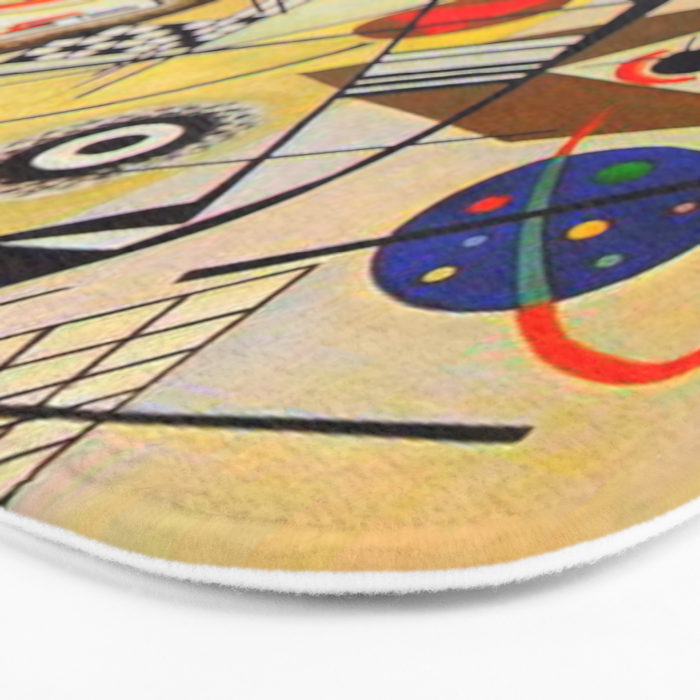 Wassily Kandinsky Transverse Line, colorful  Bath Mat Gallery Image 3
