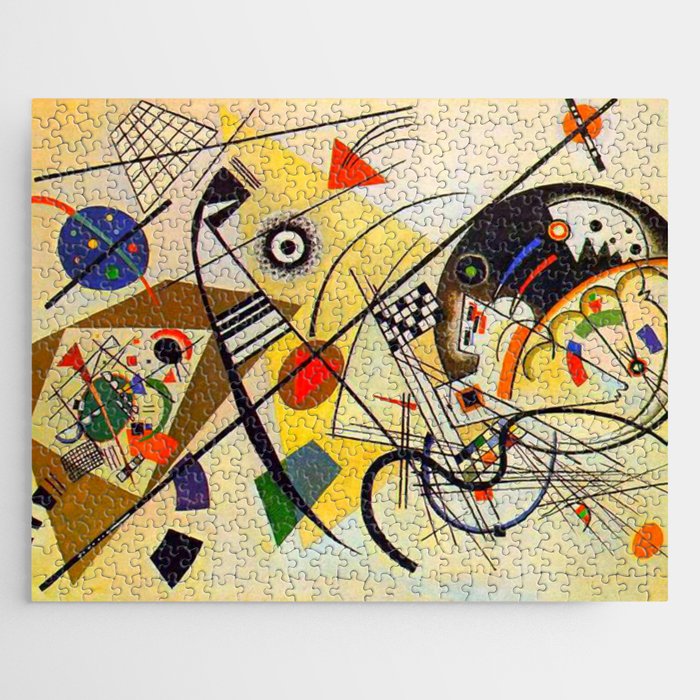 Wassily Kandinsky Transverse Line, colorful  Jigsaw Puzzle Gallery Image 1