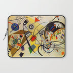 Wassily Kandinsky Transverse Line, colorful  Laptop Sleeve Gallery Image 1