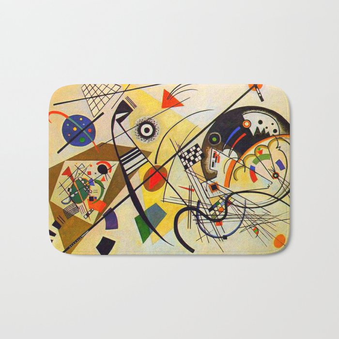 Wassily Kandinsky Transverse Line, colorful  Bath Mat Gallery Image 1
