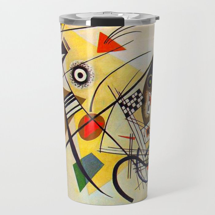 Wassily Kandinsky Transverse Line, colorful  Travel Mug Gallery Image 1