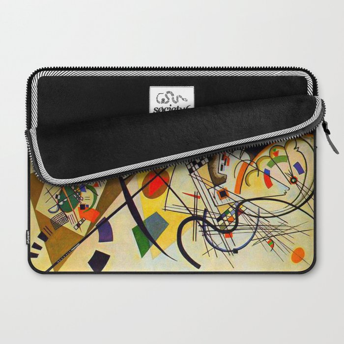 Wassily Kandinsky Transverse Line, colorful  Laptop Sleeve Gallery Image 2