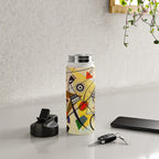 Wassily Kandinsky Transverse Line, colorful  Water Bottle Gallery Image 4