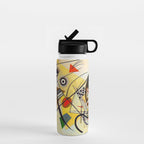 Wassily Kandinsky Transverse Line, colorful  Water Bottle Gallery Image 1
