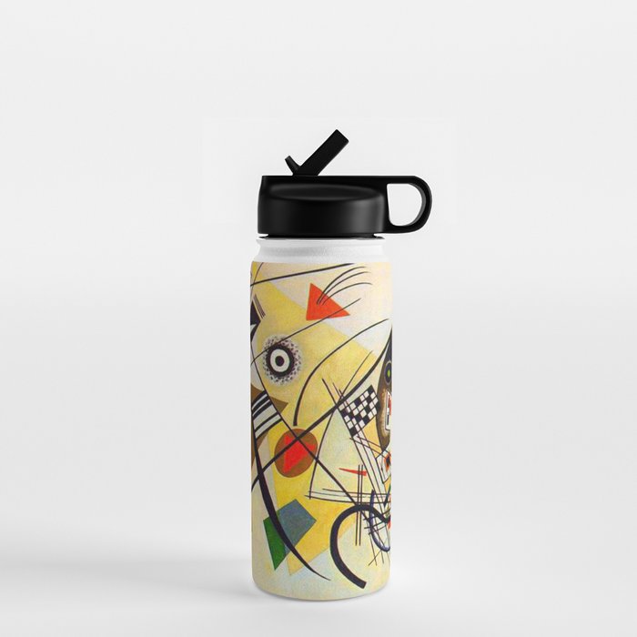 Wassily Kandinsky Transverse Line, colorful  Water Bottle Gallery Image 1