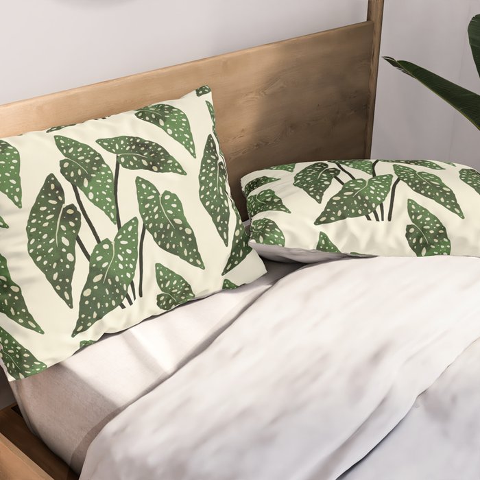begonia maculata interior plant Pillow Sham Gallery Image 2