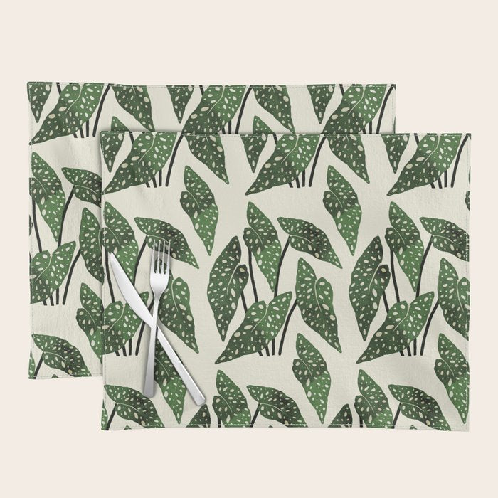 begonia maculata interior plant Placemat Gallery Image 1