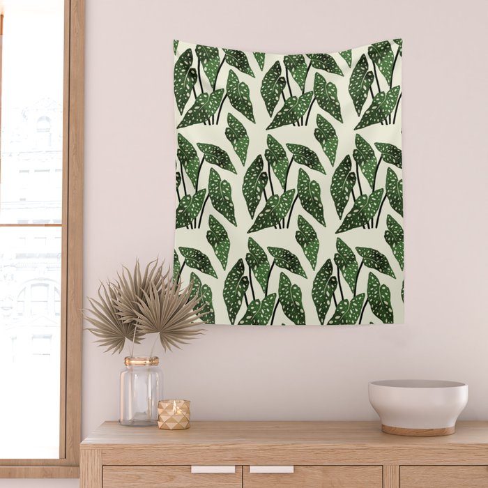 begonia maculata interior plant Wall Tapestry Gallery Image 2