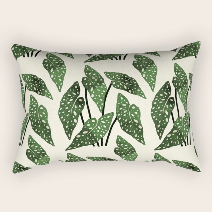 begonia maculata interior plant Rectangular Pillow Gallery Image 1