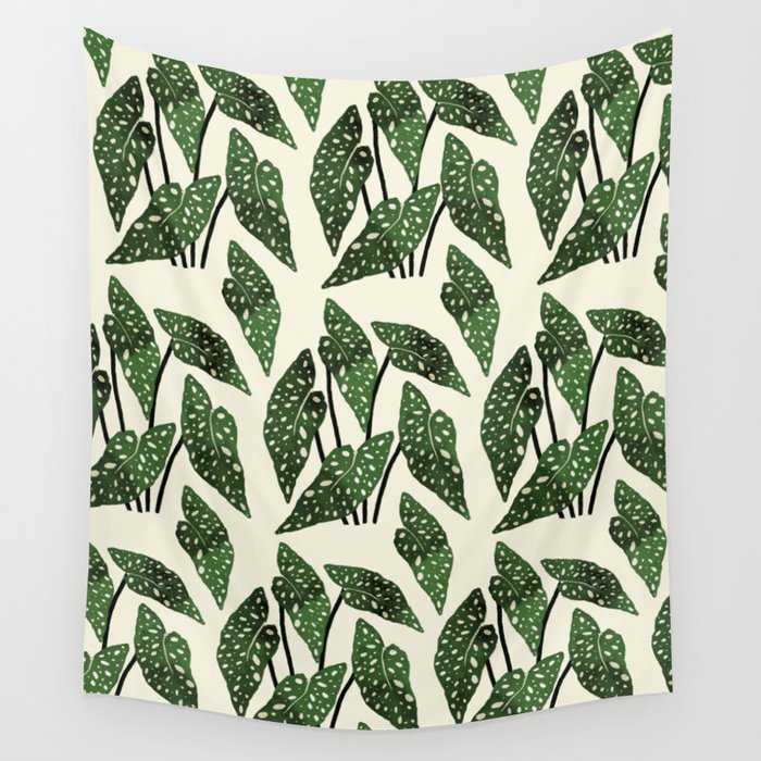 begonia maculata interior plant Wall Tapestry Gallery Image 1