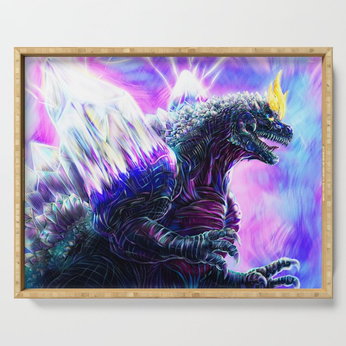 SpaceGodzilla Serving Tray Gallery Image 1